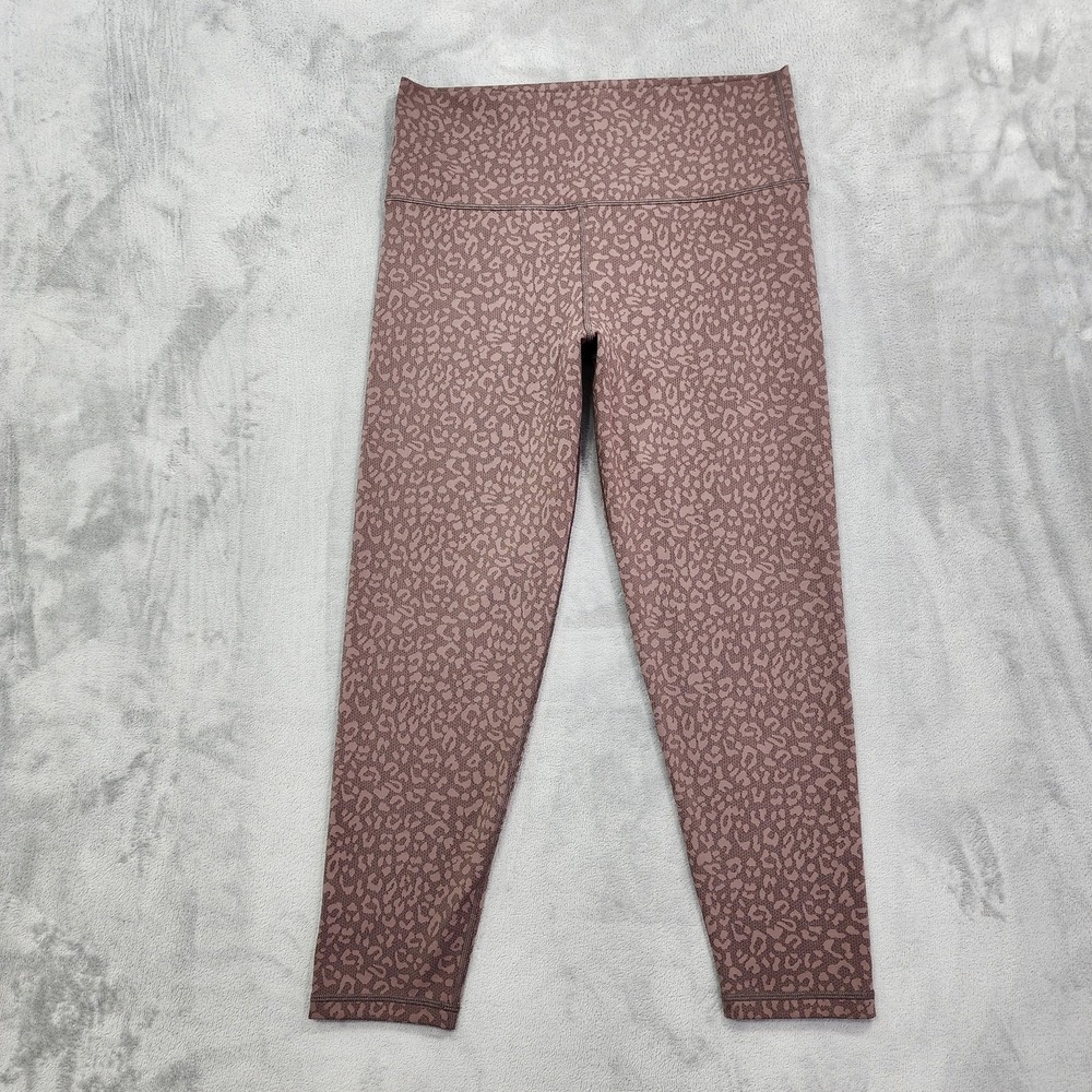 OFFLINE By Aerie Leggings Womens XL SHORT Brown Animal Print 7/8 High Rise Yoga